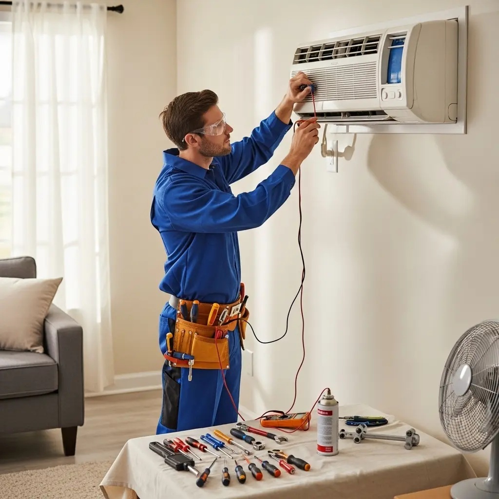 Nallıhan Hotpoint Hotpoint klima gaz dolumu ve bakım – Enerji verimliliği artırıldı. - Teknik servis örneği
